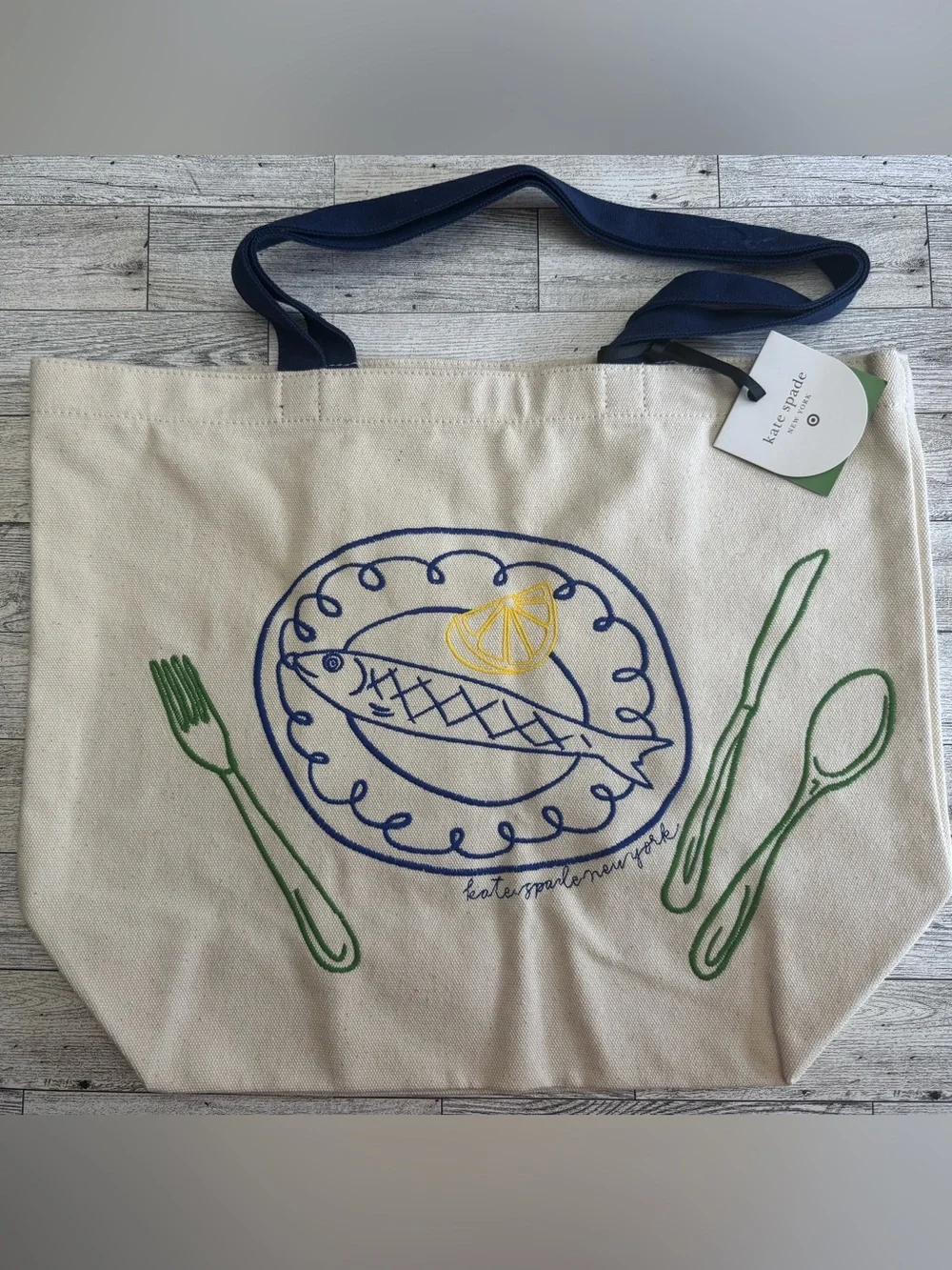 Kate Spade x Target Canvas Tote NWT